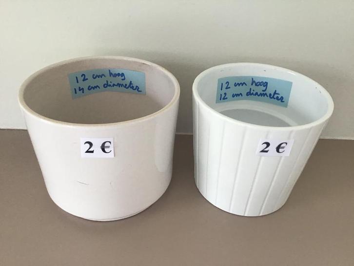 10 tal bloempotten aan slechts 2 euro per pot, Tuin en Terras, Bloempotten, Zo goed als nieuw, Ophalen of Verzenden