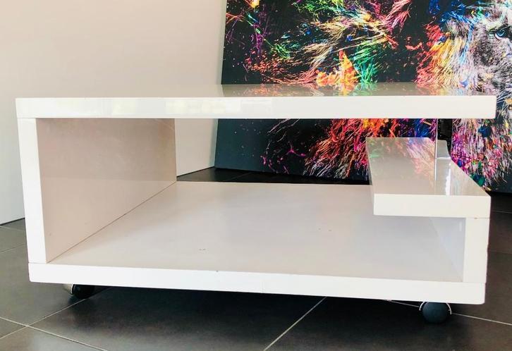 Salontafel, Huis en Inrichting, Tafels | Salontafels, 50 tot 100 cm, 50 tot 100 cm, Vierkant, Ophalen