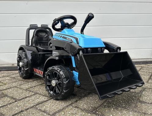 Tractor blauw 6V + trailer, softstart afstandsbediening, Kinderen en Baby's, Speelgoed | Buiten | Voertuigen en Loopfietsen, Nieuw