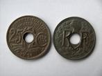 2 x 25 cent lindauer 1928-1930 france, Enlèvement ou Envoi, Monnaie en vrac, France