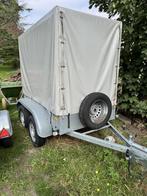 Gesloten aanhangwagen in aluminum - dubbele as, Auto diversen, Aanhangers en Bagagewagens, Ophalen, Zo goed als nieuw