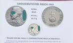 Pièce 'Grossdeutsche Reich 1933' + 3 photos d'époque, Photo ou Poster, Autres, Envoi