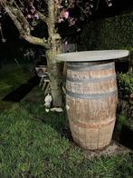 Wijnvat met arduinen tafelblad, Tuin en Terras, Gebruikt, 150 liter of meer, Hout, Ophalen