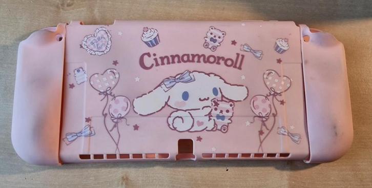 Nintendo Switch Oled hoes roze Cinnamoroll, Games en Spelcomputers, Spelcomputers | Nintendo Switch, Gebruikt, Switch OLED, Ophalen of Verzenden