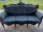 Zetel - Fauteuil - Sofa:  3-zit Louis XV, Enlèvement, Utilisé, Tissus, Louis XV met mooi houtsnijwerk.