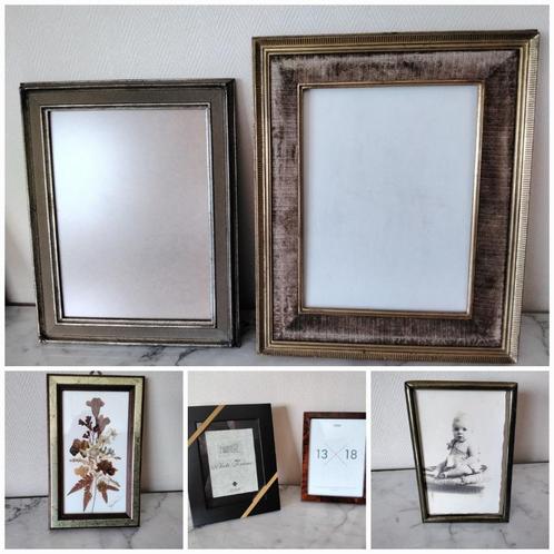 Set oude lijsten en fotolijsten, Antiek en Kunst, Antiek | Overige Antiek, Ophalen of Verzenden