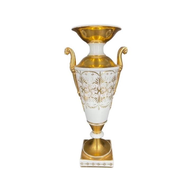 Empire Vienna Medici-vaas met dubbele handvatten, gouden orn, Antiek en Kunst, Antiek | Porselein, Ophalen of Verzenden