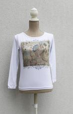 Leuk sprankelend T-shirt met lange mouwen S, Avalanche, Ophalen of Verzenden, Lange mouw, Wit