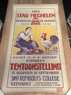 Affiche Mechelen 1908, Collections, Posters & Affiches, Enlèvement ou Envoi, Comme neuf