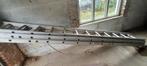 3-delige aluminium ladder met touwtjes, Ophalen, Gebruikt, Ladder, Opvouwbaar of Inschuifbaar
