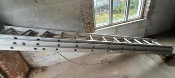 Echelle 3 plans aluminium a cordes, Pliable ou rétractable/escamotable, Échelle, Enlèvement, Utilisé