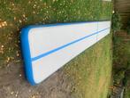 Airtrack 8 meter, Sport en Fitness, Ophalen, Gebruikt, Blauw, Materiaal