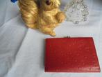 elegante Portemonnee in rood struisvogelleder, Enlèvement ou Envoi, Comme neuf, Rouge, Cuir