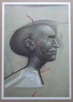 OCTAVE LANDUYT / FIGUUR / KLEUROFFSET / 45x32cm / DECO, Antiek en Kunst, Kunst | Litho's en Zeefdrukken, Ophalen of Verzenden