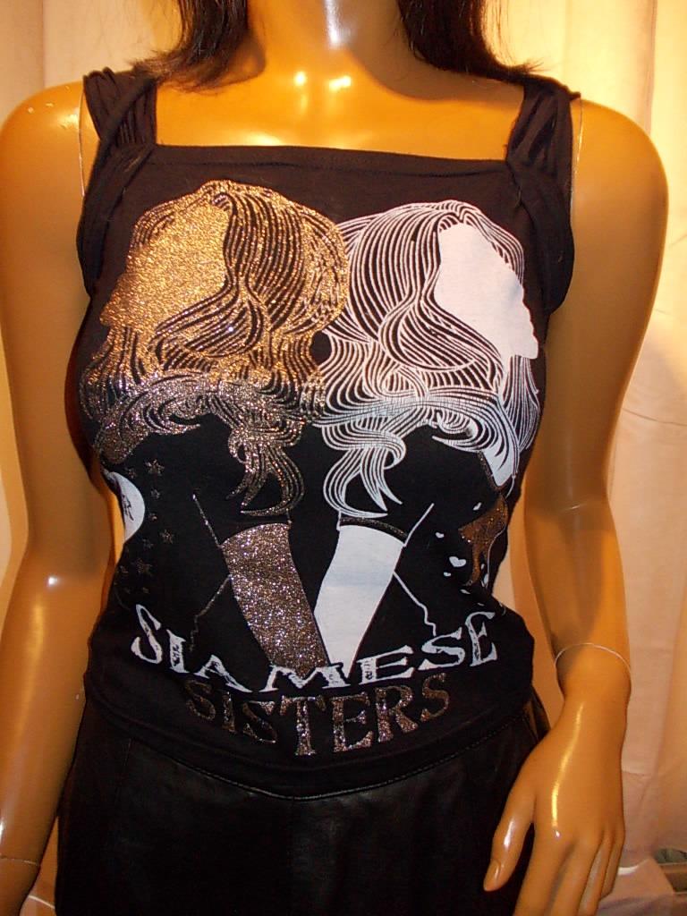 Topje Siamese sisters zwart Small, Zwart, Ophalen of Verzenden, Geen merk, Gedragen