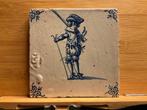 Carrelage ancien de Delft, mousquetaire D9, Antiquités & Art, Enlèvement ou Envoi