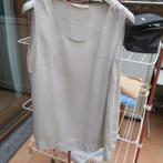 Topje zijde lichtgrijs Solochiara mt 38-40, Kleding | Dames, Topjes, Maat 38/40 (M), Solochiara, Ophalen of Verzenden, Zo goed als nieuw