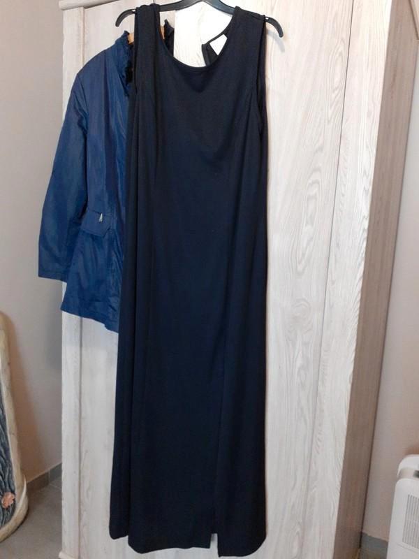 robe longue, Kleding | Dames, Jurken, Gedragen, Maat 46/48 (XL) of groter, Zwart, Onder de knie, Ophalen of Verzenden