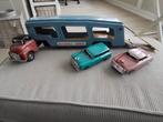 Japans speelgoed CARRIER-vrachtwagen uit de jaren 50 + frict, Antiek en Kunst