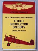 Reclamebord "Flight instructor on duty" (Ande Rooney) F3B-1, Huis en Inrichting, Woonaccessoires | Wanddecoraties, Ophalen of Verzenden
