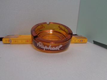 Ancien cendrier rond en verre brun ST RAPHAËL en bon état, Enlèvement ou Envoi, Comme neuf, Cendrier