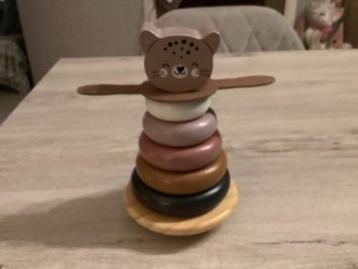 Houten balance toren (18 cm) beschikbaar voor biedingen