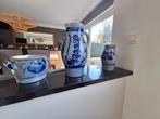 lots de pots décoratifs en grès bleus, Antiek en Kunst, Ophalen