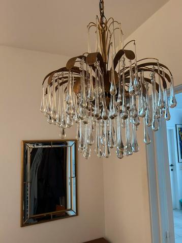 Vintage Palwa teardrop kroonluchter jaren 70 beschikbaar voor biedingen