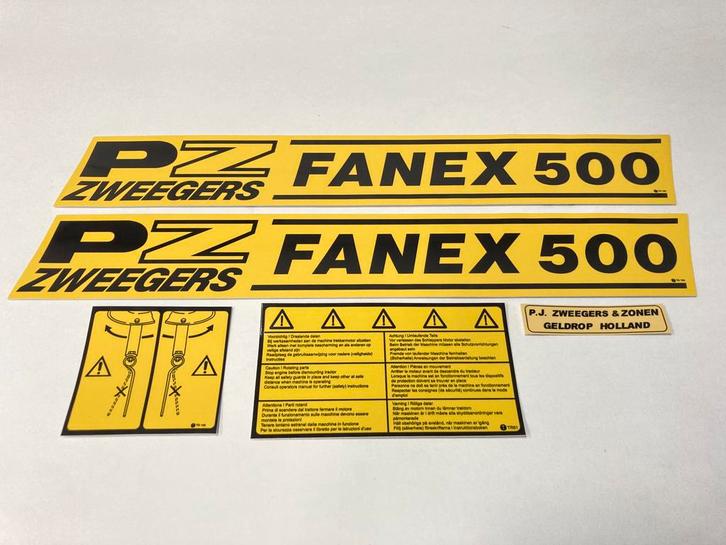 Sets d'autocollants PZ Zweegers Fanex à 25€ par lot !, Collections, Autocollants, Neuf, Autres types, Enlèvement ou Envoi