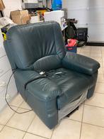 Lederen electrische relaxzetel in perfecte staat !, Ophalen, Zo goed als nieuw, Eenpersoons, Leer