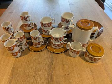 Vintage koffieservies Tognana Porcellane jaren '70 beschikbaar voor biedingen