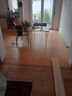 Massieve plankenvloer in rood vurenhout, Ophalen, Gebruikt