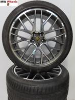 Originele Porsche Macan RS Spyder 21 inch velgen zomerbanden, Auto-onderdelen, Gebruikt, 265 mm, Banden en Velgen, Zomerbanden