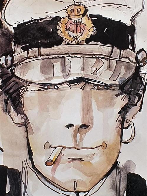 Poster Corto Maltese ⚓ Hugo Pratt ~ 70 x 50 cm, Collections, Personnages de BD, Neuf, Image, Affiche ou Autocollant, Autres personnages
