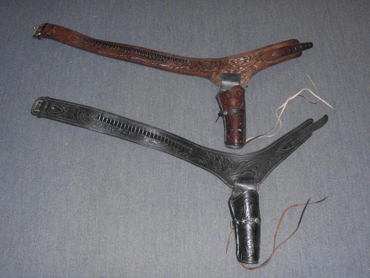 Western holster en riem, Diversen, Overige Diversen, Zo goed als nieuw, Ophalen