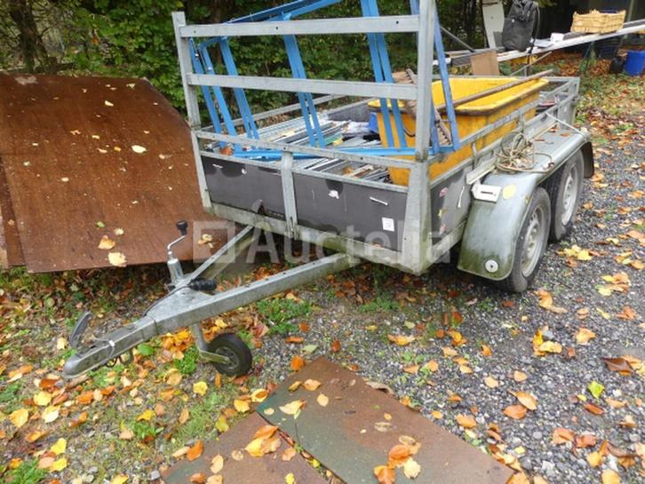 Aluminium dubbelassige aanhangwagen 500 kg, Auto diversen, Aanhangers en Bagagewagens