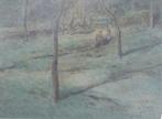 Armand Heins (1856-1938): Idyllisch boszicht 1907 (46x40cm), Ophalen of Verzenden