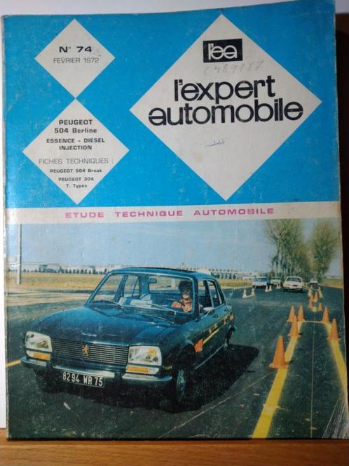 L'expert automobile - Peugeot 504 - n 74, Auto diversen, Handleidingen en Instructieboekjes, Ophalen of Verzenden