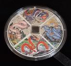 4 x 1 oz Perth Mint Quadrant Dragon 2024 zilveren munt PROOF, Verzenden, Losse munt, Zilver