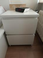 Ikea malm nachtkast - wit nachtkastje, Huis en Inrichting, Ophalen