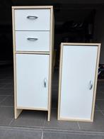 2 Badkamerkasten, Ophalen, (Half)hoge kast, Minder dan 50 cm, Gebruikt