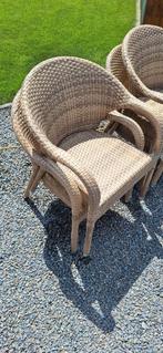 Tuinstoelen wicker, horeca kwaliteit, Ophalen, Zo goed als nieuw, Wicker, Stapelbaar