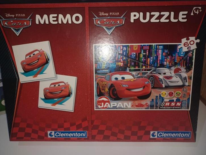 Disney: 'Cars' Memory Spel + Puzzel (60 Stukken), Kinderen en Baby's, Speelgoed | Kinderpuzzels, Zo goed als nieuw, Ophalen