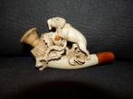 mooi meerschuim pijpaarde pijpje hond, Antiek en Kunst, Ophalen of Verzenden
