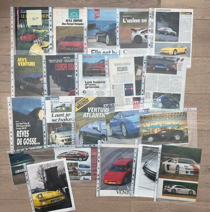MVS VENTURI - ARTICLES, Livres, Autos | Brochures & Magazines, Enlèvement ou Envoi