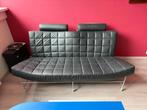 zetel-bank-Leolux Volare zwart design, Huis en Inrichting, Ophalen, 150 tot 200 cm, Tweepersoons, 75 tot 100 cm