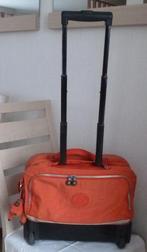 Kipling Trolley 2 wielen, wandelstok en riemen + aap, Gebruikt, Aktetas of Boekentas, Oranje, 30 tot 40 cm