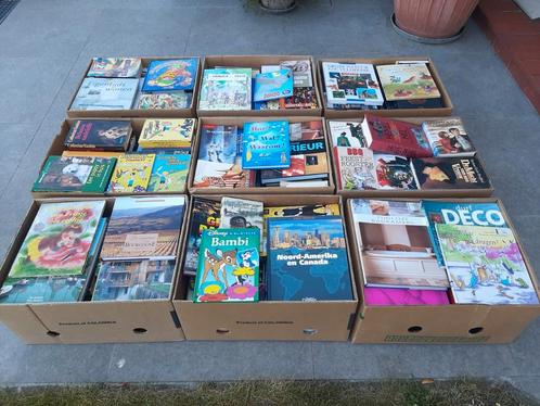 9 dozen boeken voor 45 € . Levering gratis in ieper ., Diversen, Rommelmarktspullen, Zo goed als nieuw, Ophalen