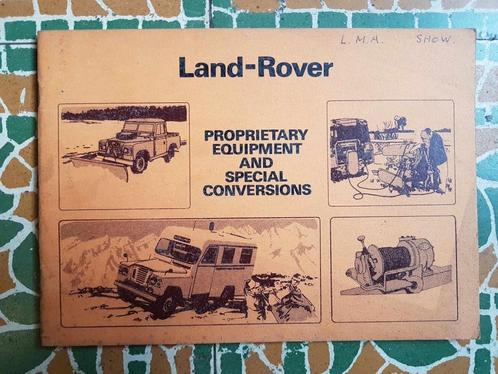 Catalogue Land-rover Conversion et équipement, 1972, en angl, Livres, Autos | Brochures & Magazines, Enlèvement ou Envoi
