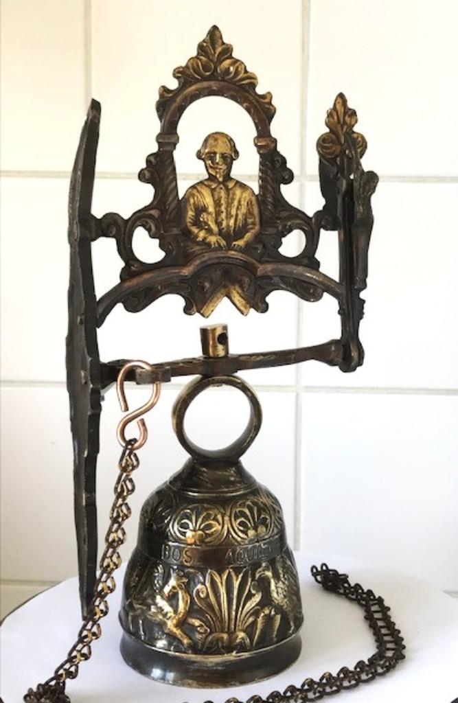 Deur klok Brons Duo color Frankrijk Antiek✨🎵💑💎🤗🎁👌, Antiek en Kunst, Antiek | Brons en Koper, Brons, Ophalen of Verzenden